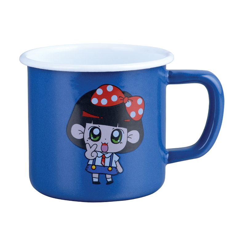 Tasse d'émail à anneau isolée à bord évasé 303dc