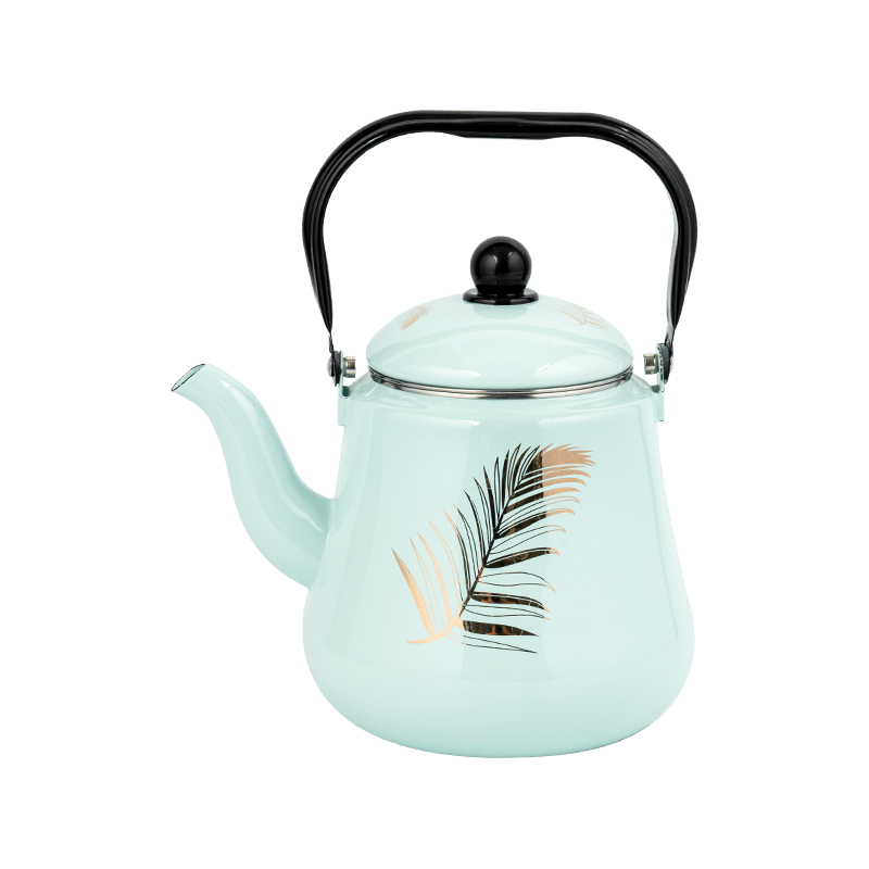 TK507 grande capacité 2,2 L Teapot en émail avec poignée