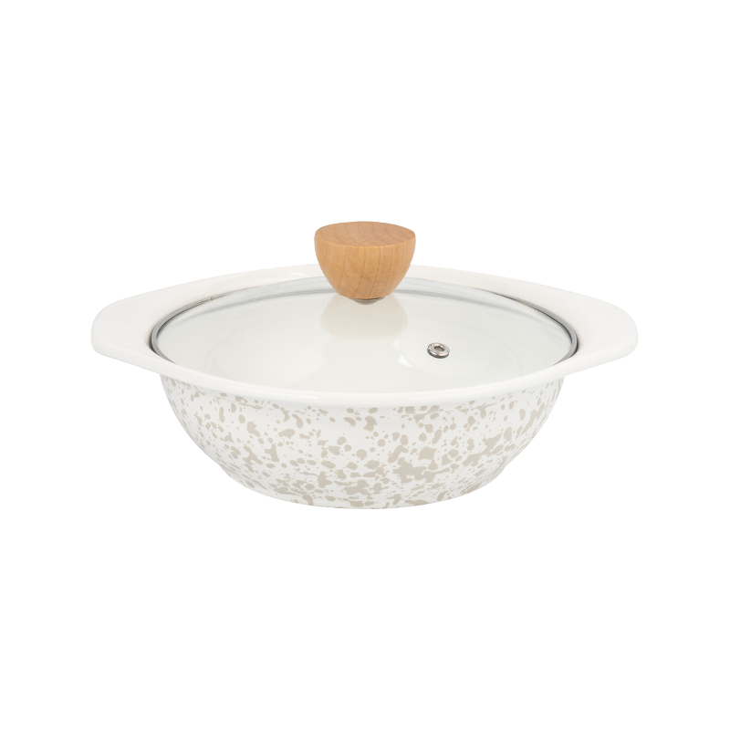 Pot en forme de V en émail