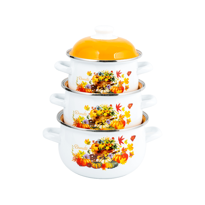 806D-5 en acier inoxydable Round Rim Stockpot Simmer Émail Pot