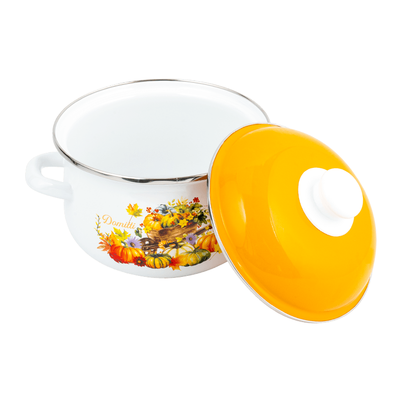 806D-5 en acier inoxydable Round Rim Stockpot Simmer Émail Pot