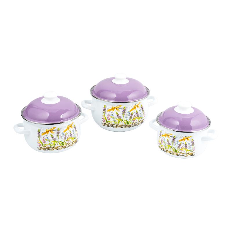 806D-5 en acier inoxydable Round Rim Stockpot Simmer Émail Pot