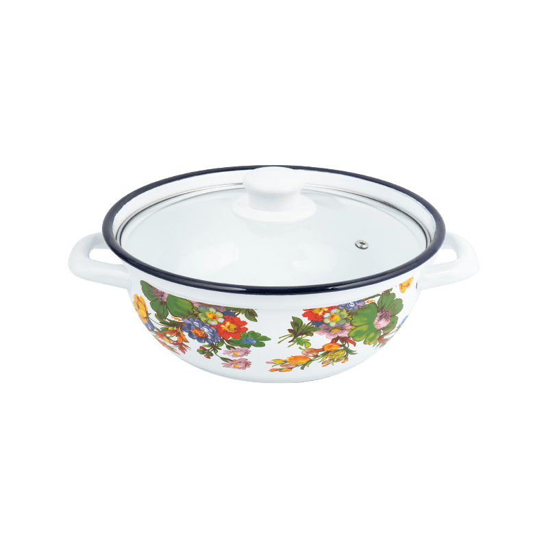 406d ENAMEL en acier inoxydable Ronde Rim Seafood Stockpot 406d ENAMEL en acier inoxydable Ronde Rim Seafood Stockpot