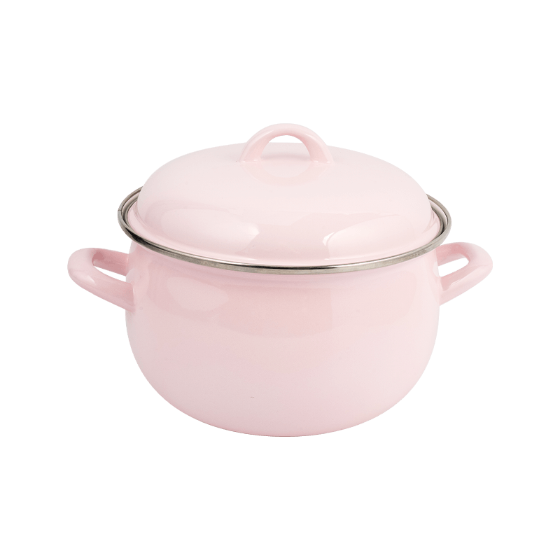 806D-5 en acier inoxydable Round Rim Stockpot Simmer Émail Pot