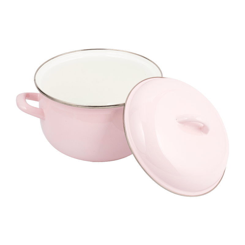 806D-5 en acier inoxydable Round Rim Stockpot Simmer Émail Pot