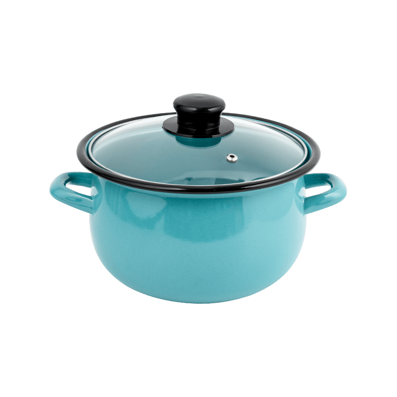 806D-5 en acier inoxydable Round Rim Stockpot Simmer Émail Pot